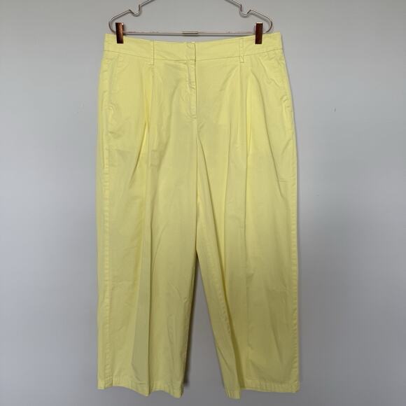 J. Crew Women Pants 14 Yellow Sailor Chino Heritage Preppy Prep Citycore Capsule - Picture 1 of 5